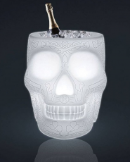 Qeeboo Mexico Skull LED Champagnekoeler - Hebbertjes - 2HB