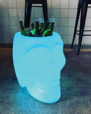 Qeeboo Mexico Skull LED Champagnekoeler - Hebbertjes - 2HB