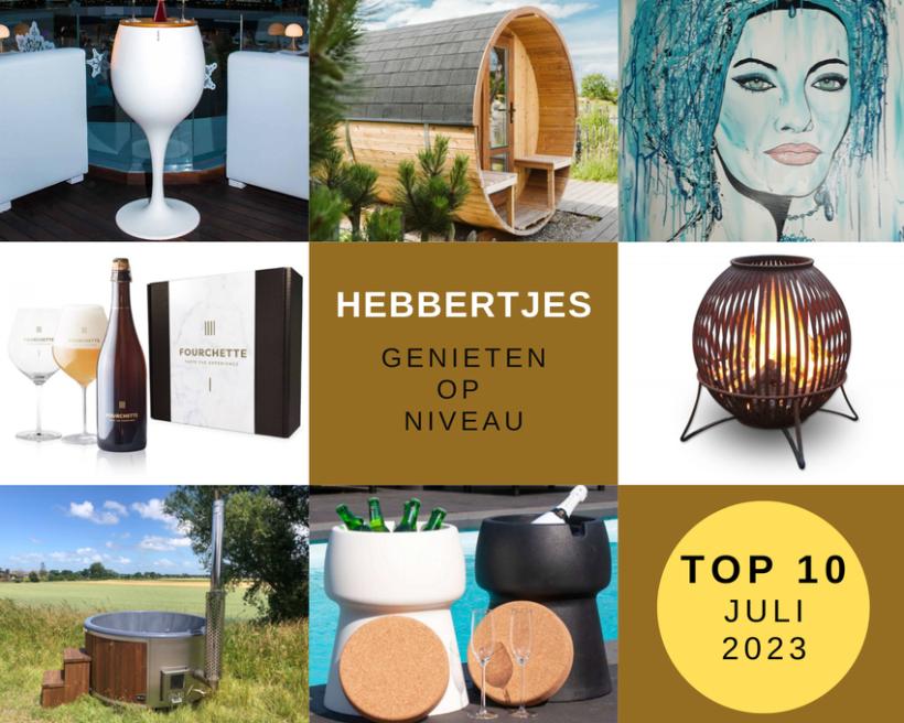 De TOP 10 Hebbertjes van juli 2023 - Hebbertjes - 2HB