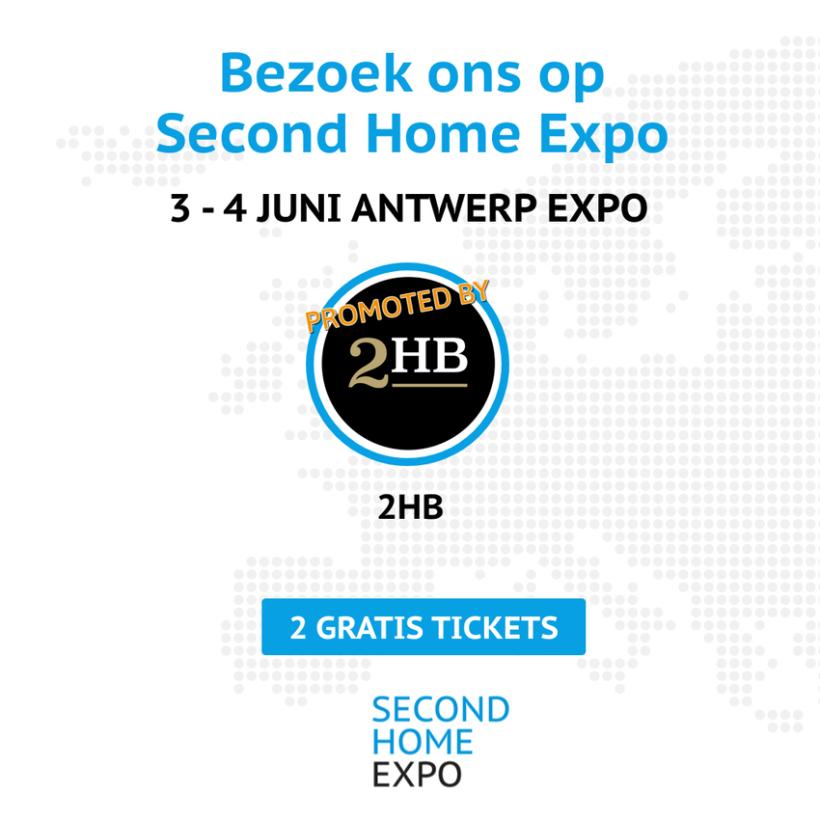 Second Home Expo in de Antwerp Expo - Beurs - 2HB