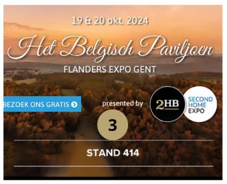 Second Home Expo in Gent met bijzondere focus op Het Belgisch Paviljoen - Top 5 van 2024 - 2HB