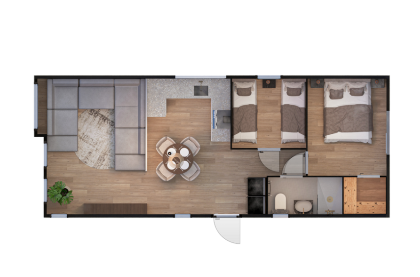Vakantiewoning Comfort voor vier personen op Blankenberger Duinen - Kust - 2HB
