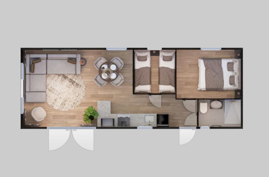 Vakantiewoning Premium voor vier personen op Blankenberger Duinen - Kust - 2HB