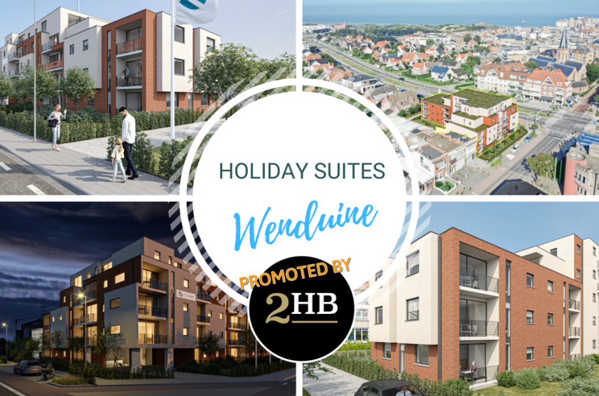 Holiday Suites Wenduine biedt een zorgeloze vastgoedinvestering op een unieke locatie aan de Belgische kust. Binnen dit project zijn er heel wat mogelijkheden met een keuze in verschillende type suites. Er is ook een ondergrondse parking aanwezig waar je de wagen steeds veilig kan wegzetten.  Aankopen kan voor eigen gebruik, verhuring en/of een combinatie van beiden.