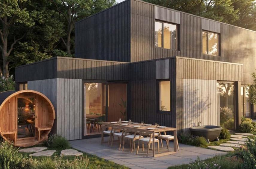 Ruime achtpersoonsvilla met outdoor wellness op Landscape resort Bergerven - Limburg - 2HB